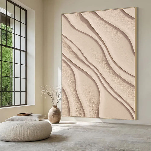 3D-Textured Art | Sand Wave Relief