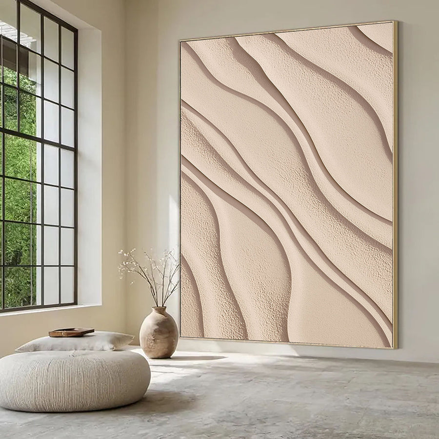 3D-Textured Art | Sand Wave Relief