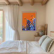 3D-Textured Art | Bluebonnet Bee Dance