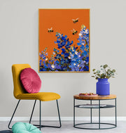 3D-Textured Art | Bluebonnet Bee Dance