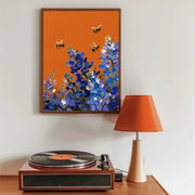 3D-Textured Art | Bluebonnet Bee Dance