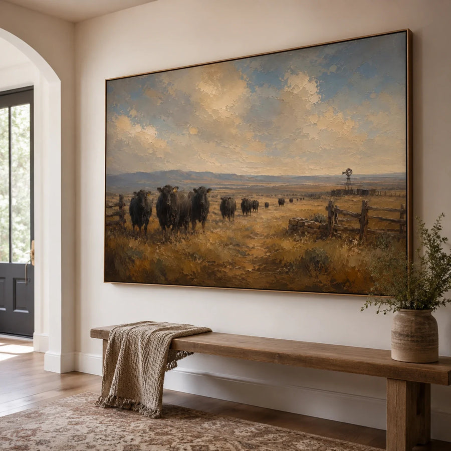 Vintage Americana Art | The Quiet Fields of Time