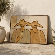 Vintage Americana Art | Hat Pair Toast
