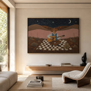 Vintage Americana Art | Songs Beneath the Desert Moon