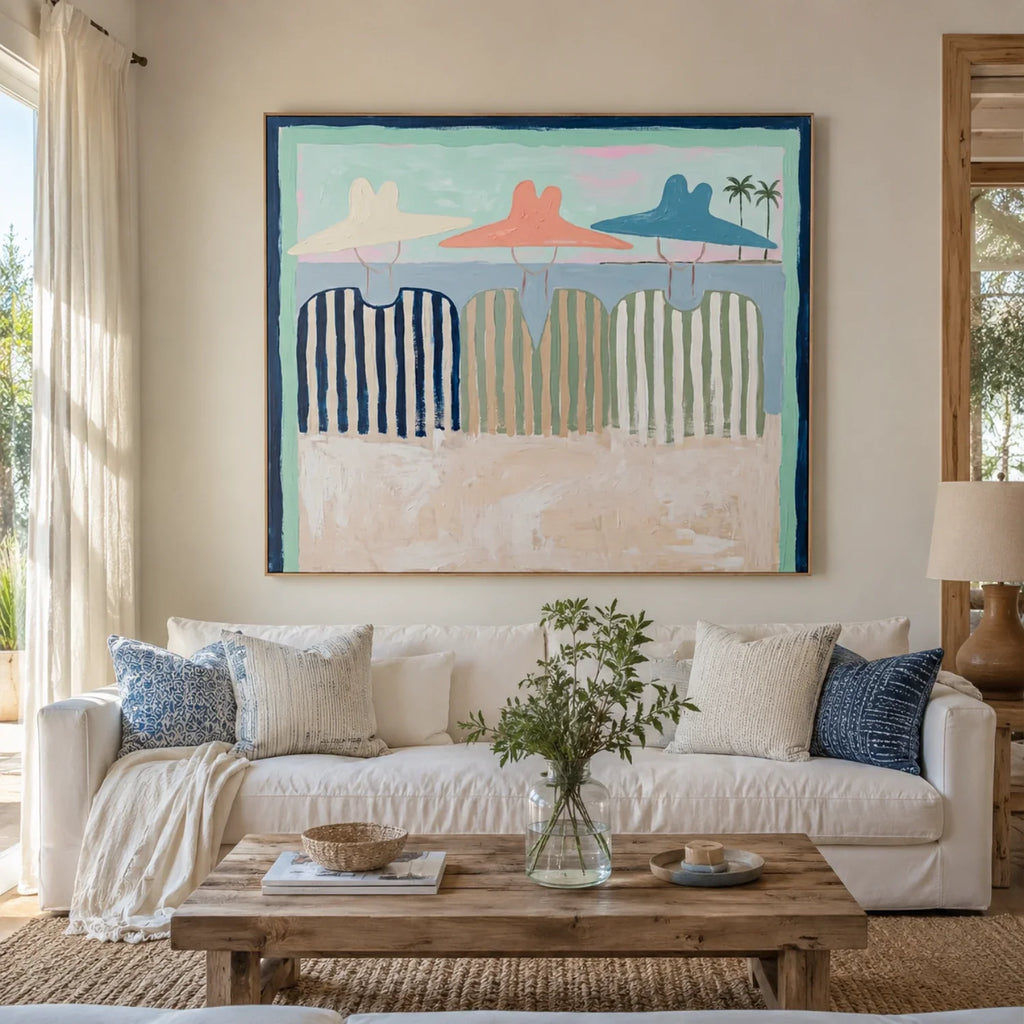 Vintage Americana Art | Where the Tide Remembers Us