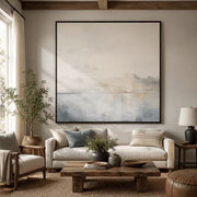 Abstract Art｜Square Hazy Abstract Seascape Wall Art