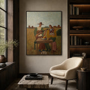 Vintage Americana Art | Prairie Folk Guitar Serenade