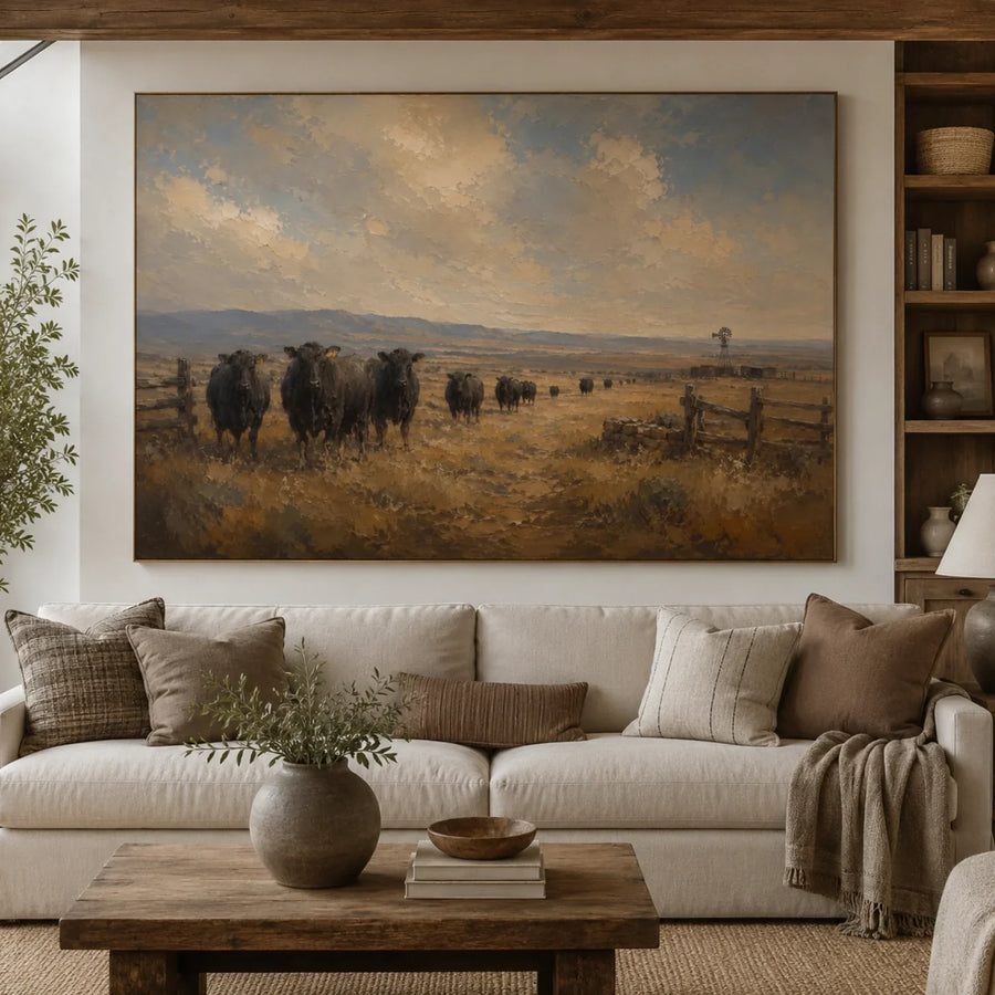 Vintage Americana Art | The Quiet Fields of Time