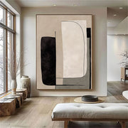 Abstract Art | Neutral Curve Blocks