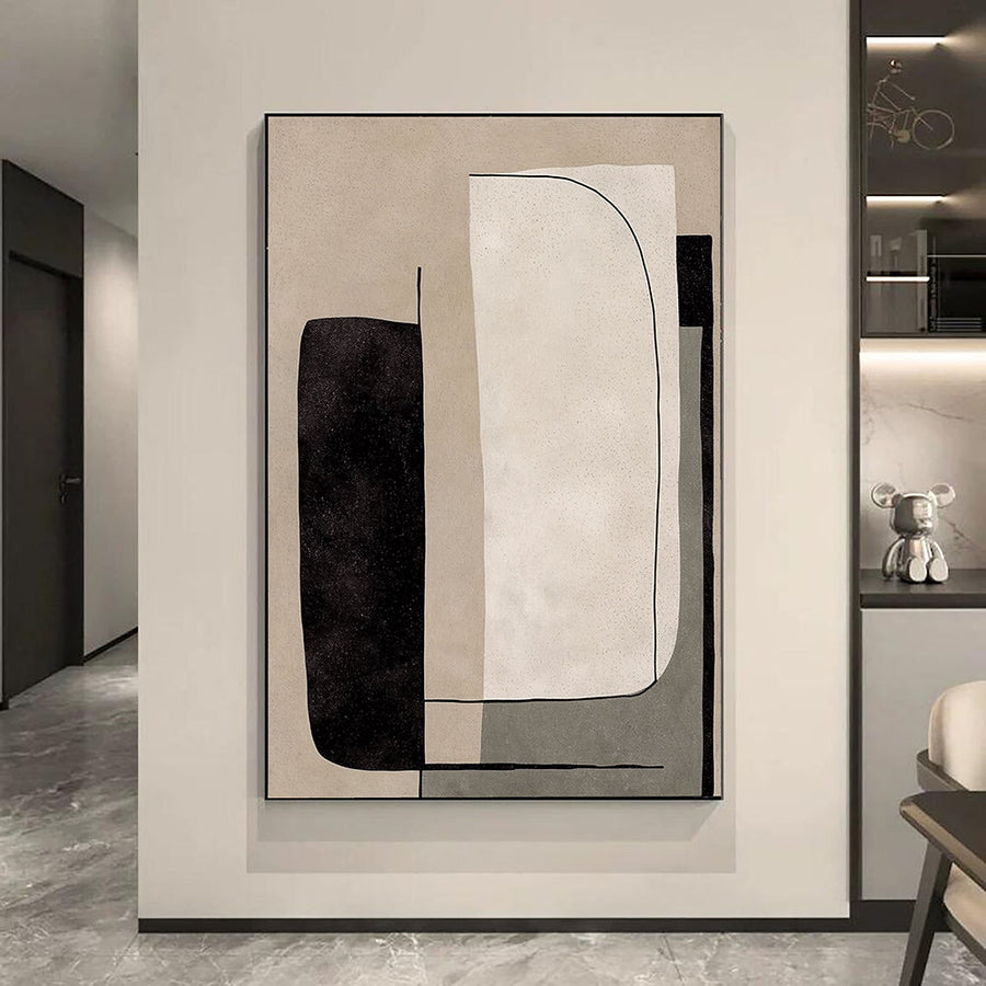 Abstract Art | Neutral Curve Blocks