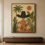 Vintage Americana Art | Palm And Western Wanderer