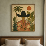 Vintage Americana Art | Palm And Western Wanderer