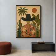 Vintage Americana Art | Palm And Western Wanderer