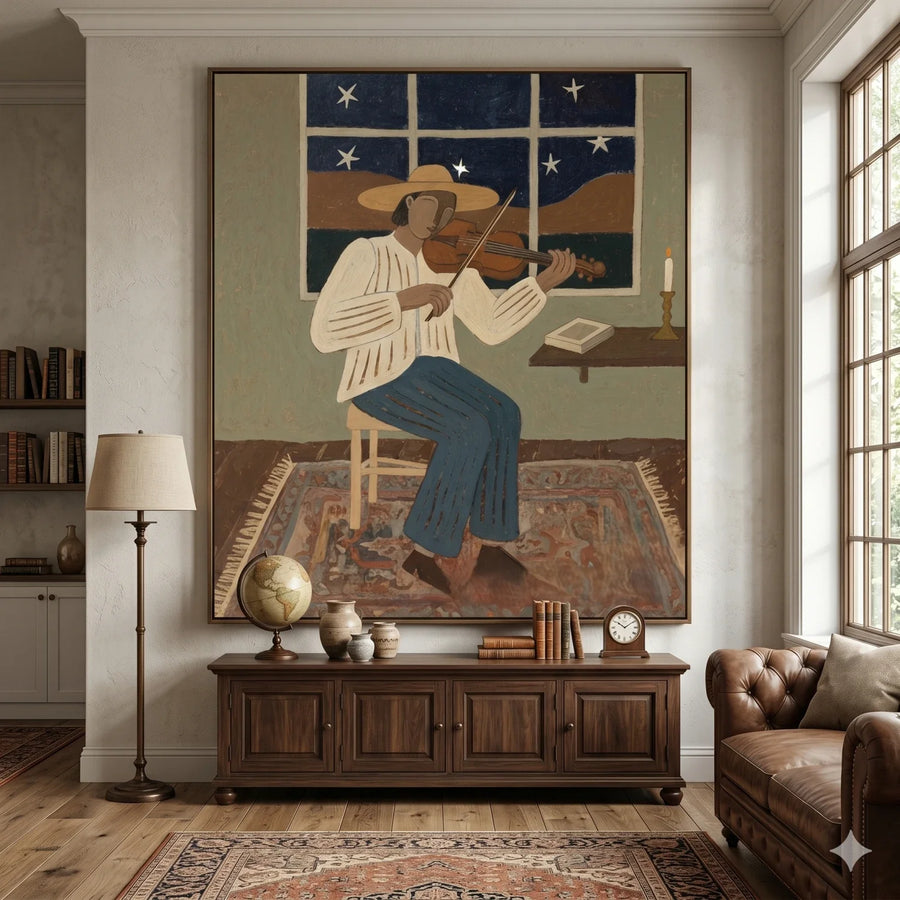 Vintage Americana Art | Starlit Sonata