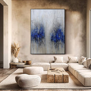 3D-Textured Art | Azure Drip Duet