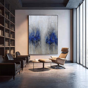 3D-Textured Art | Azure Drip Duet