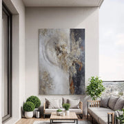 Wabi-Sabi Art | Weathered Circle Divide