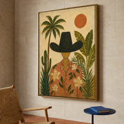 Vintage Americana Art | Palm And Western Wanderer