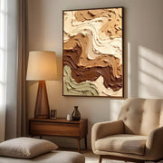 3D-Textured Art | Neutral Swirl Texture