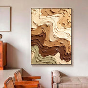 3D-Textured Art | Neutral Swirl Texture