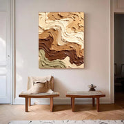 3D-Textured Art | Neutral Swirl Texture