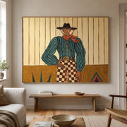 Vintage Americana Art | The Quiet Geometry of the Plains