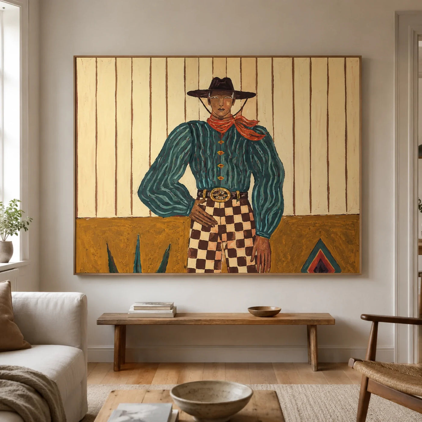 Vintage Americana Art | Songs Beneath the Desert Moon