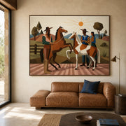 Vintage Americana Art | Valley Cowboy Noon