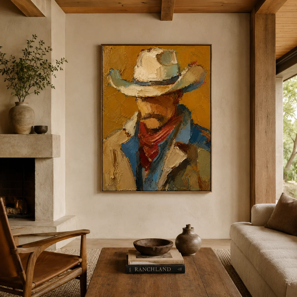Vintage Americana Art | The Weight of the Western Sky