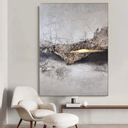 Wabi-Sabi Art | Cracked Gold Accent