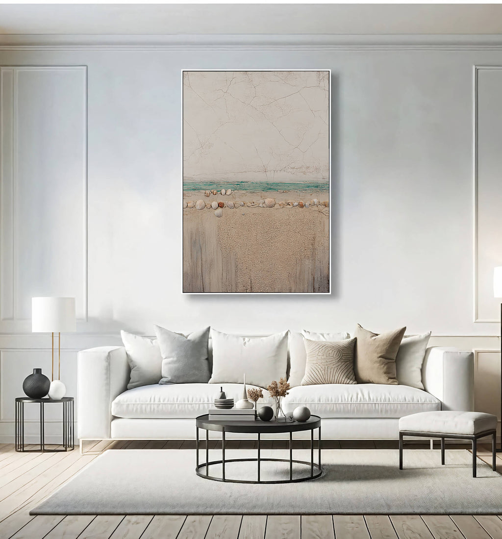 Wabi-Sabi Art | Coastal Shell Horizon