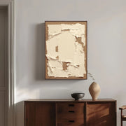 Wabi-Sabi Art | Frayed Linen & Plaster