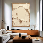 Wabi-Sabi Art | Frayed Linen & Plaster