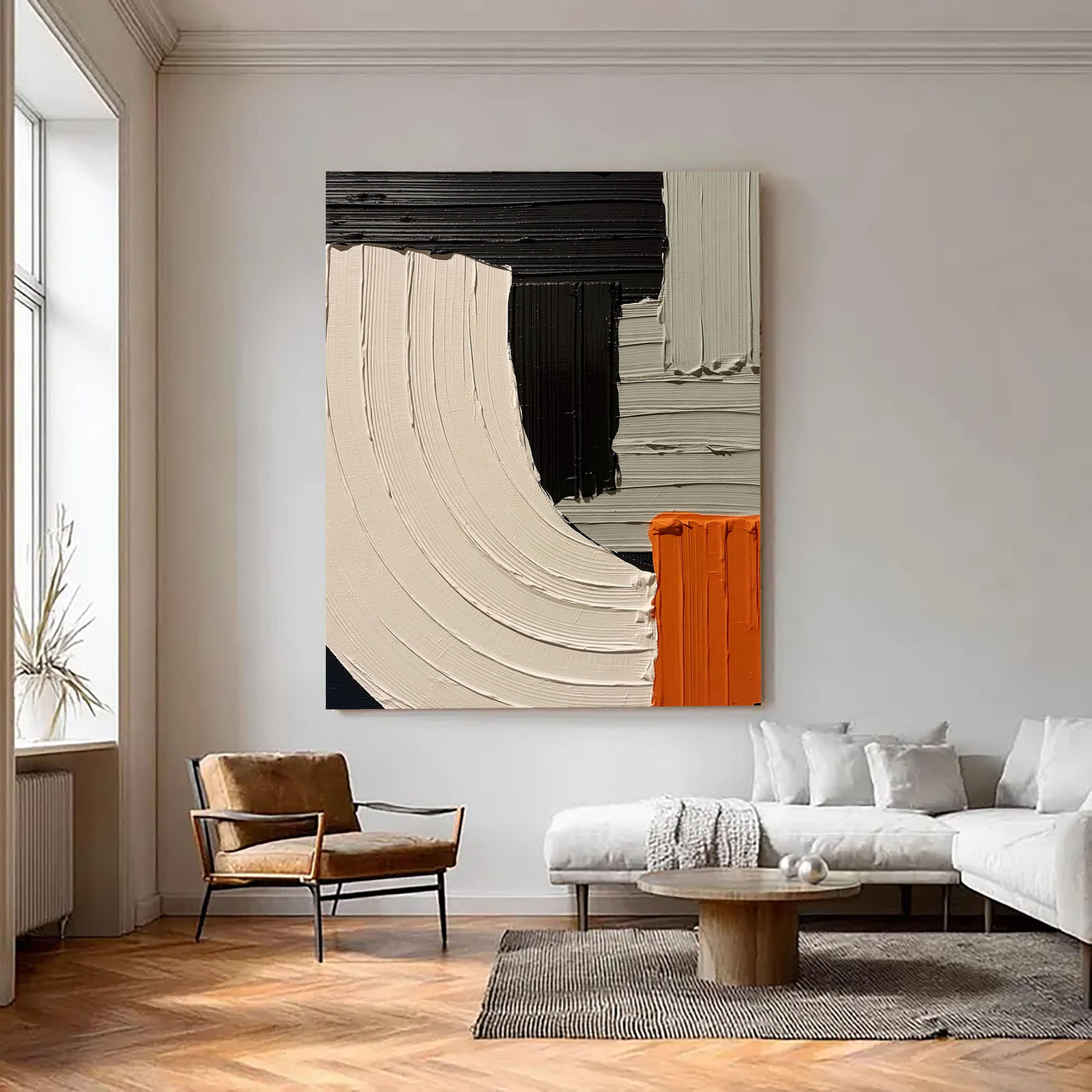 3D-Textured Art | Bold Color Block Flow