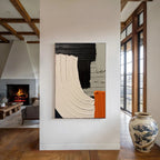 3D-Textured Art | Bold Color Block Flow