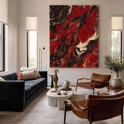 Abstract Art | Fiery Fluid Swirls