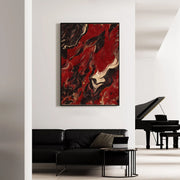 Abstract Art | Fiery Fluid Swirls