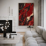 Abstract Art | Fiery Fluid Swirls