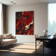 Abstract Art | Fiery Fluid Swirls