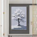 3D-Textured Art | Textured White Blossom Tree