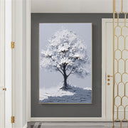 3D-Textured Art | Textured White Blossom Tree