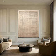 Wabi-Sabi Art | Weathered Grid Meditation