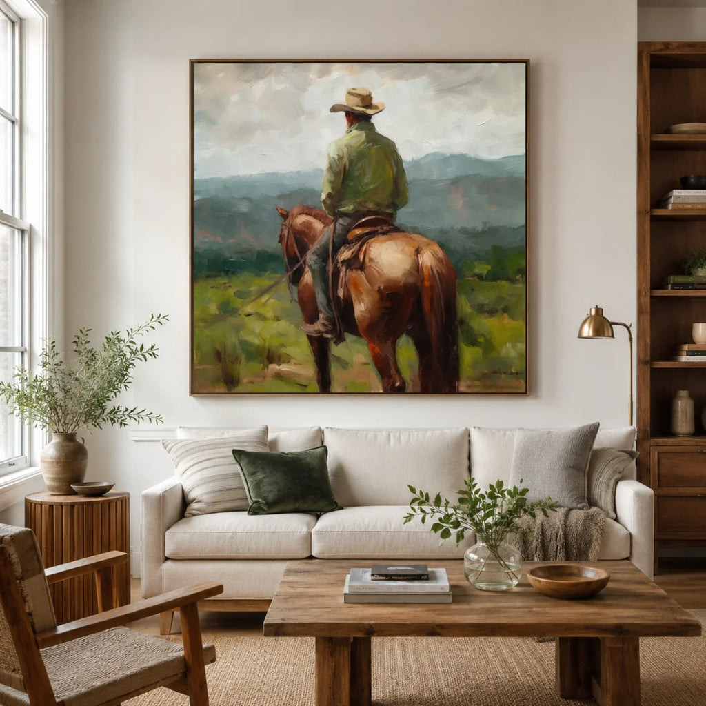 Vintage Americana Art | Where the Quiet Horizon Waits