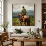 Vintage Americana Art | Where the Quiet Horizon Waits