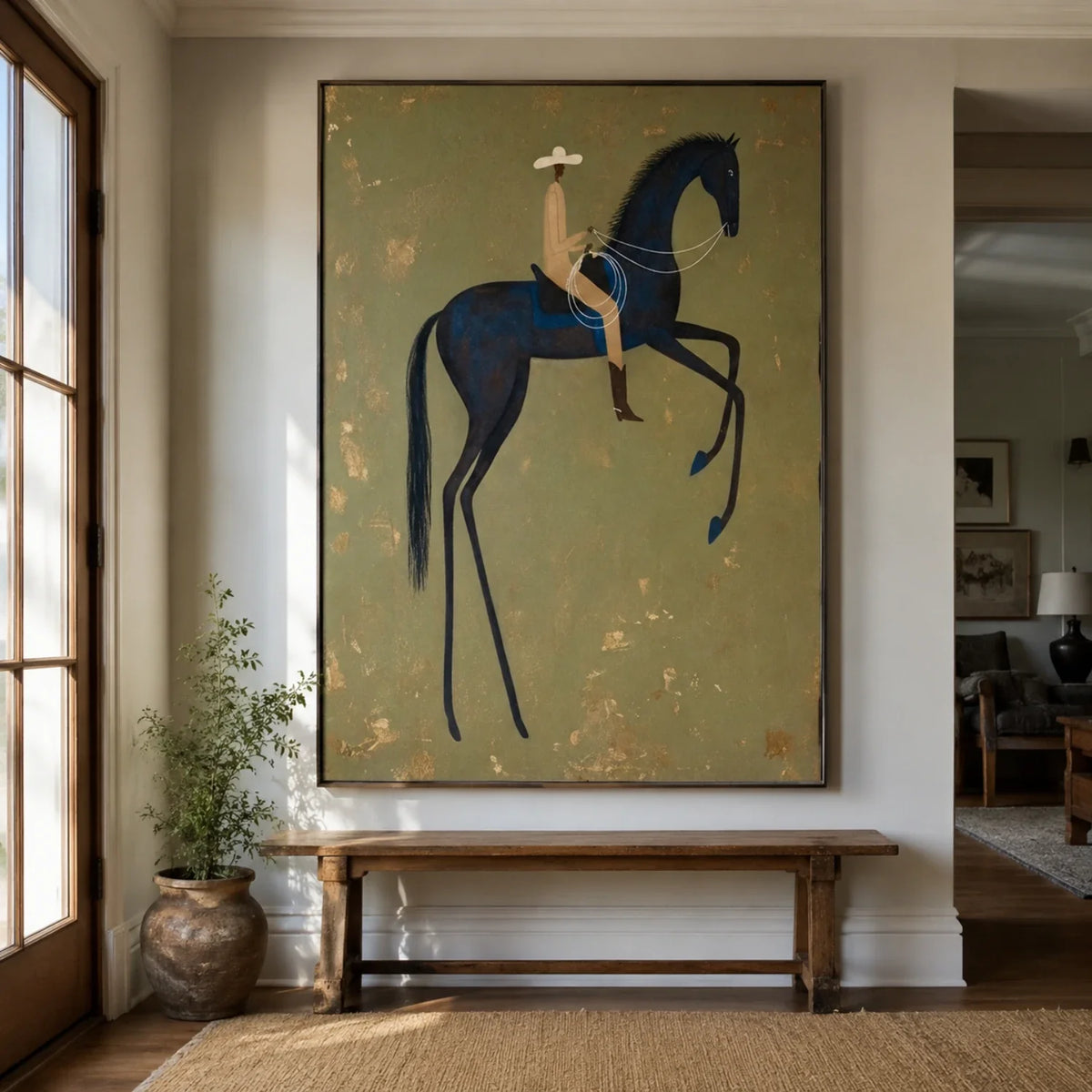Vintage Americana Art | Midnight Poise