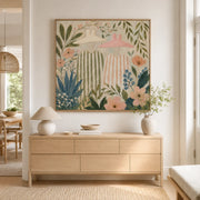 Vintage Americana Art | Blooming Hat Duo