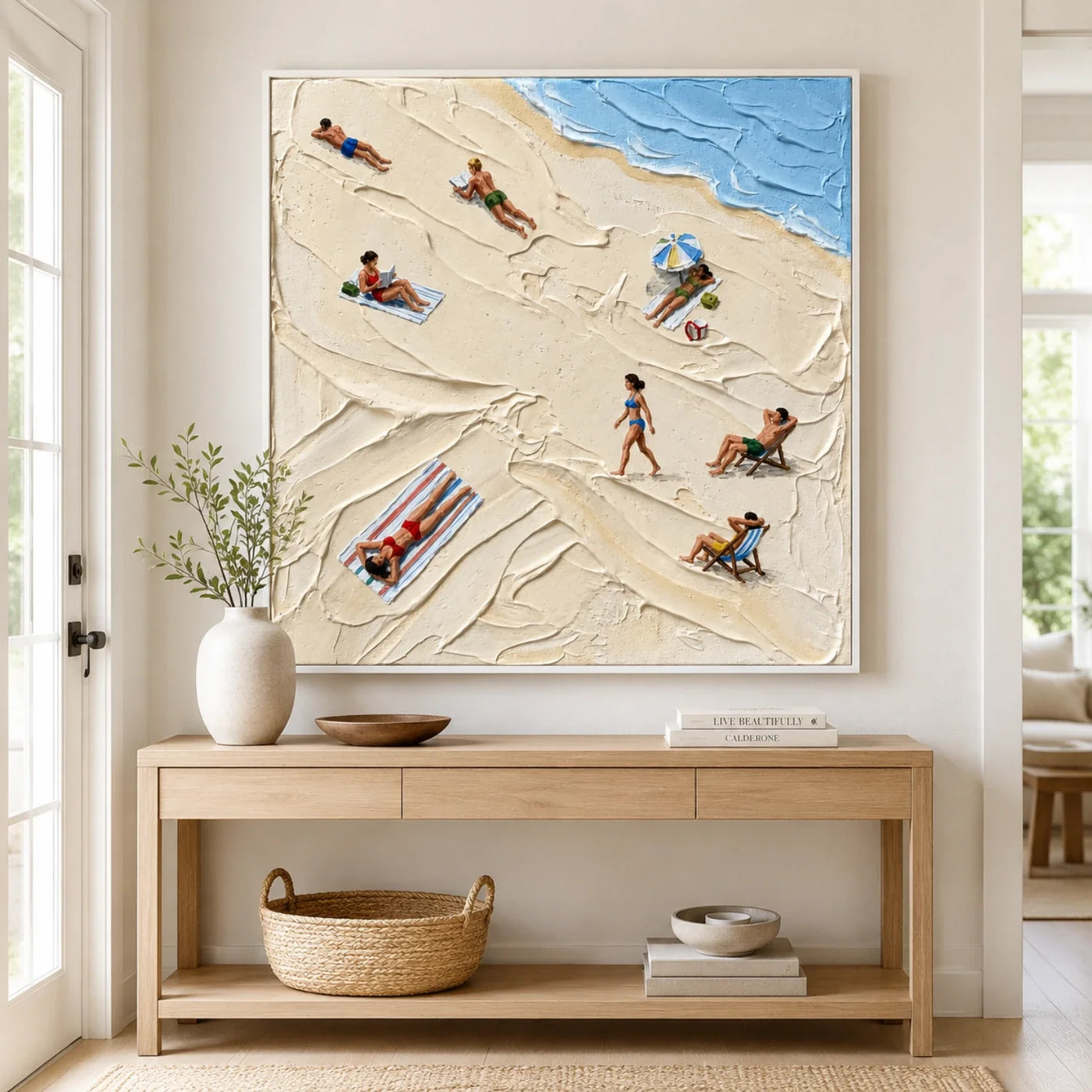 3D textured Art | Stillness at Low Tide