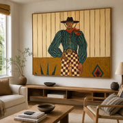 Vintage Americana Art | The Quiet Geometry of the Plains