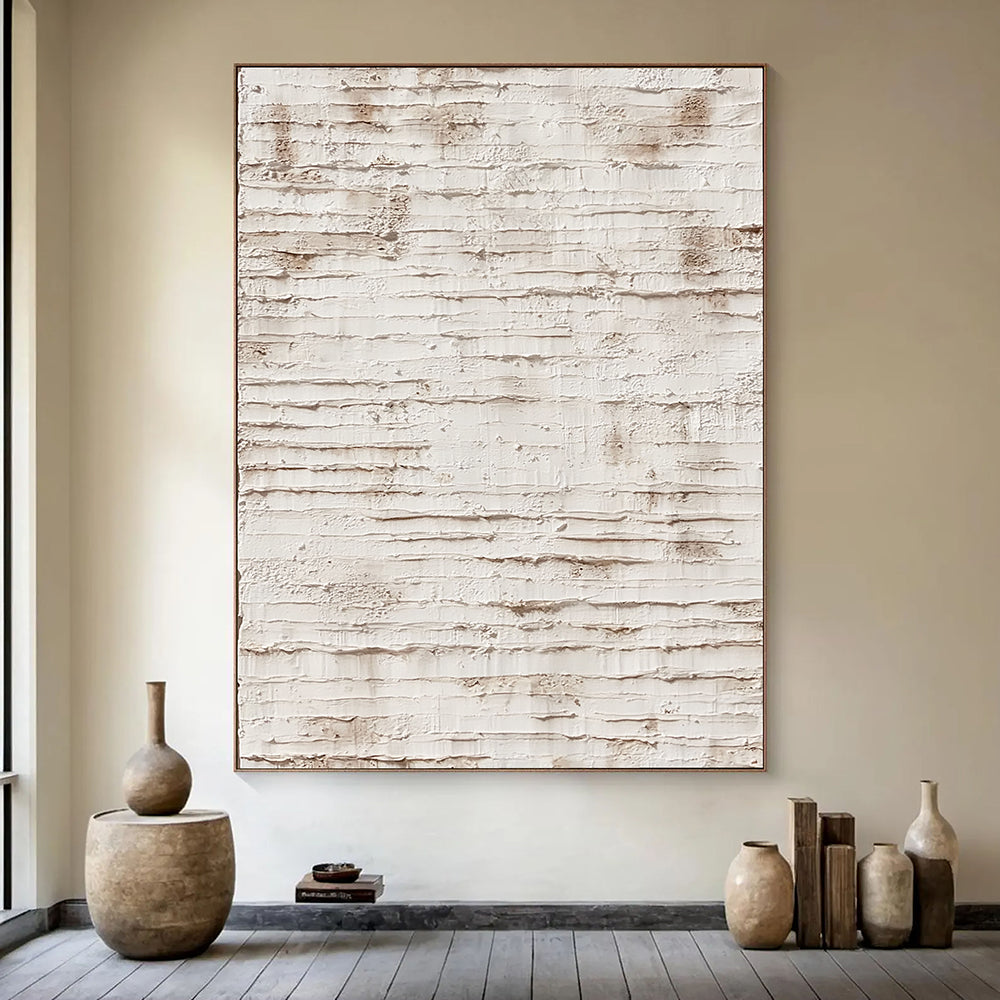 3D-Textured Art | Weathered Stripe Relief
