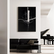 Abstract Art | Monochrome Dynamic Strike